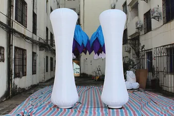 

Free shipment 3m highInflatable led pillar,inflatable columns with LED light