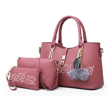 

Dropshipping Fashion 3 PCS Handbag Set Shoulder Bag for Women PU Leather Bags