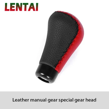 

LENTAI For BMW e46 e39 e90 e60 Volkswagen polo Toyota corolla 2008 yaris chr Chery 1Set Car Gear Shift Knob Shifter Knob Leather