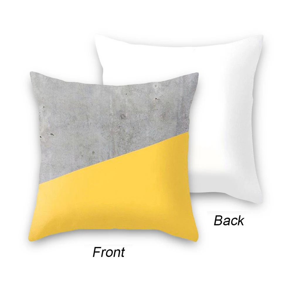 Urijk размером 45*45 см в желтую полоску Подушка Чехол геометрический диванная подушка крышка Печать Подушка Чехол Спальня для офиса