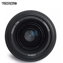 Объектив YONGNUO 35 мм F2.0 AF/MF с фиксированным фокусом F1.8 AF/EF объектив для Canon Nikon F крепление D3200 D3400 D3100 D7100 для DLSR камеры