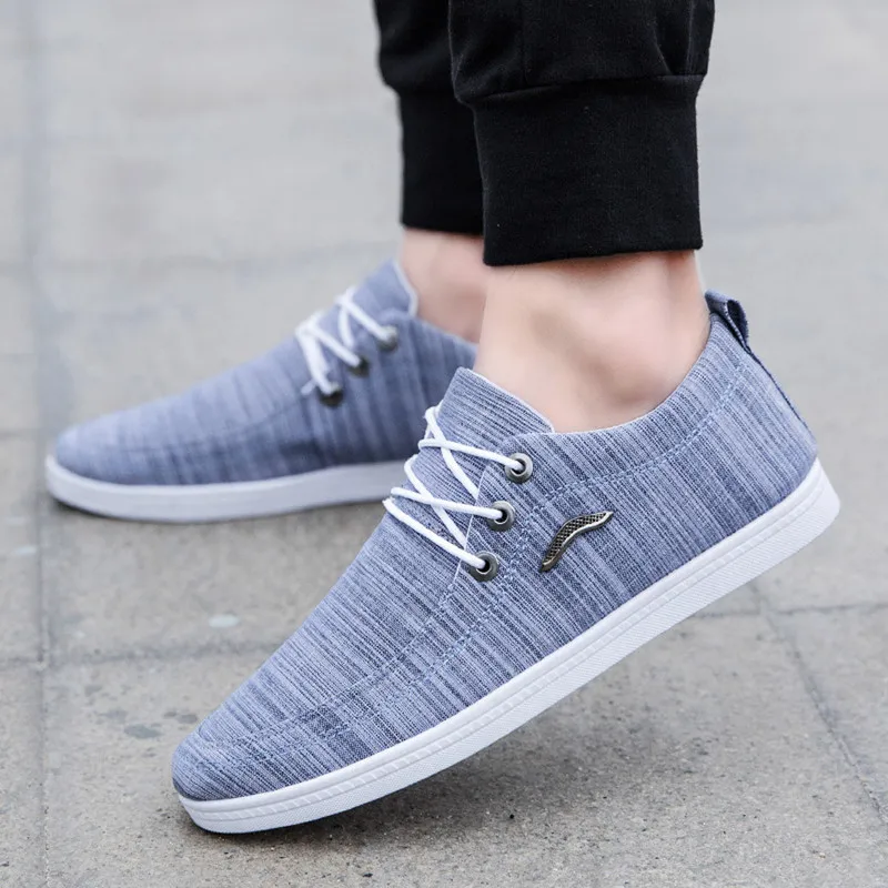 

2019 Fashion mens casual shoes Outdoor Canvas Casual Lace-Up Shoes Lazy Shoes Breathable Sneakers chaussures homme#G