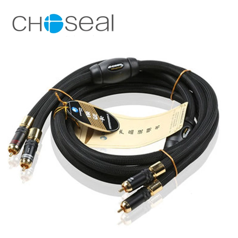 

Choseal 30th anniversary AB5408 2 rca to 2 rca audio cable single crystal copper speaker cable