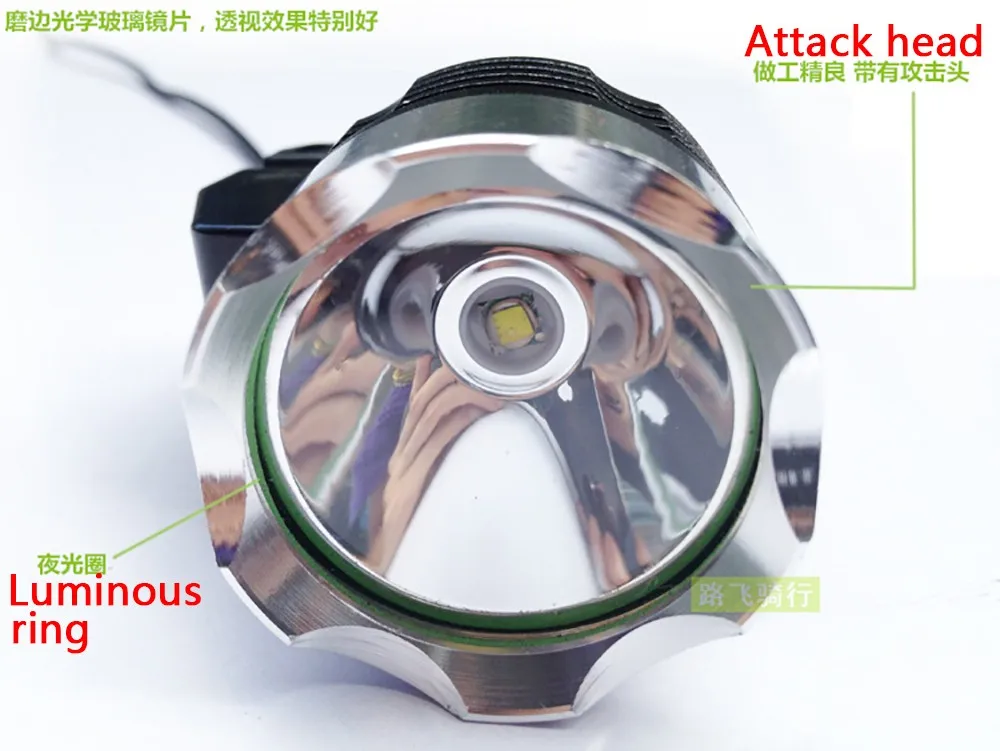 1800 Lumen T6 L2 fishing Bike Bicycle LED Light Flashlight Waterproof Brightness 5V2A USB Interface Headlight Lamp