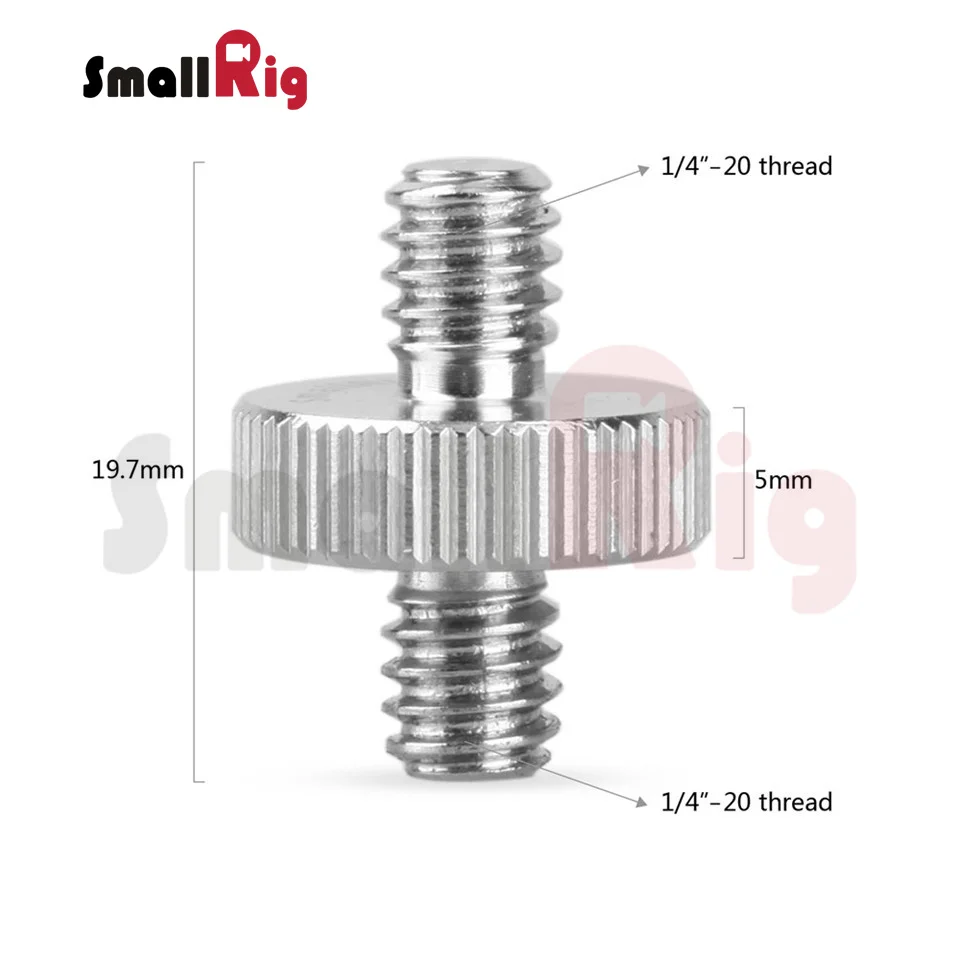 Винтовой Адаптер SmallRig с наружной резьбой 1/4 дюйма на наружную резьбу (комплект из