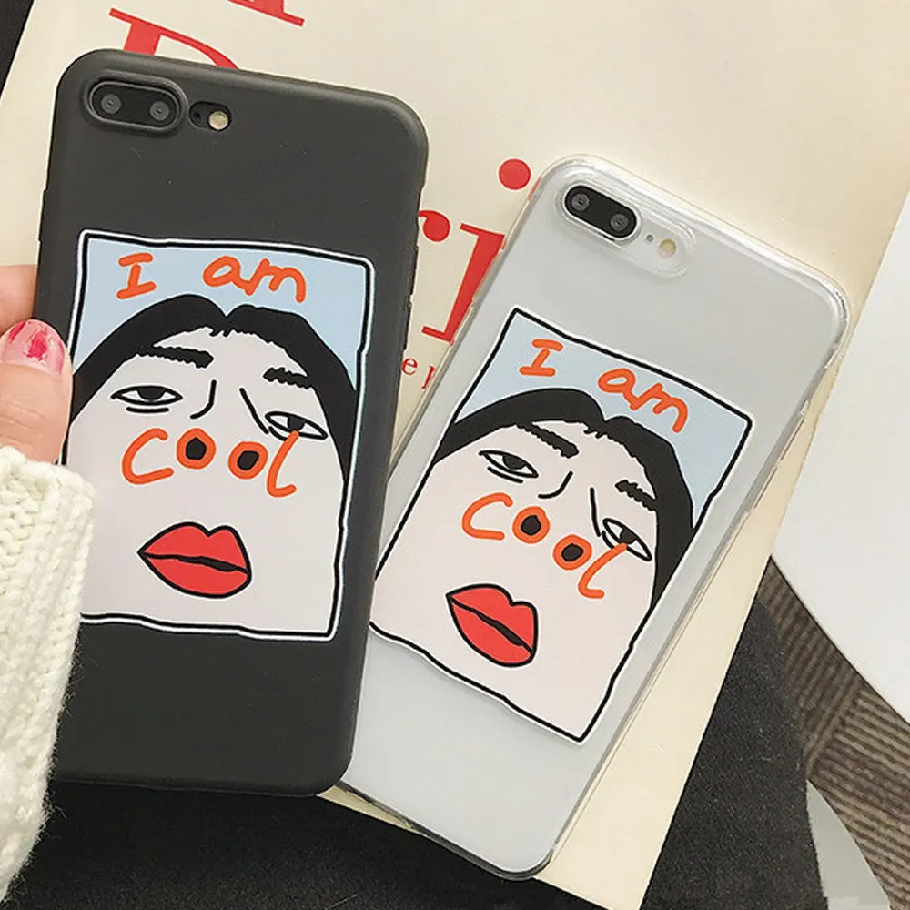 Чехол для телефона Heyytle I Am Cool Girl для Apple iPhone X, 8, 7, 6 S, 6 Plus, чехол, милый Модный чехол, мягкий чехол из ТПУ для iPhone 10