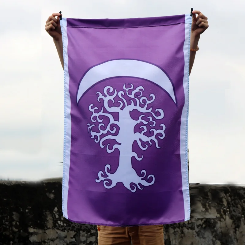 

96x64cm WOW World of Night Elf Tree of Life Flag Banner Cosplay Home Decor