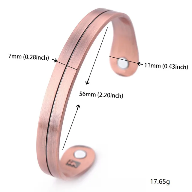 Magnetic therapy bangle cuff