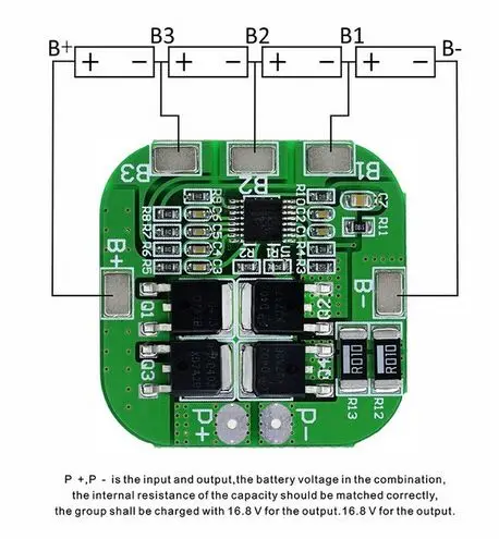 

10pcs/LOT 4S 14.8V / 16.8V 20A peak li-ion BMS PCM battery protection board bms pcm for lithium LicoO2 Limn2O4 18650 li battery