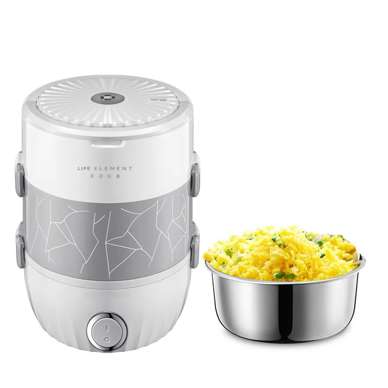 Living Element Vacuum Electric Lunch Box Stainless Steel Plug in