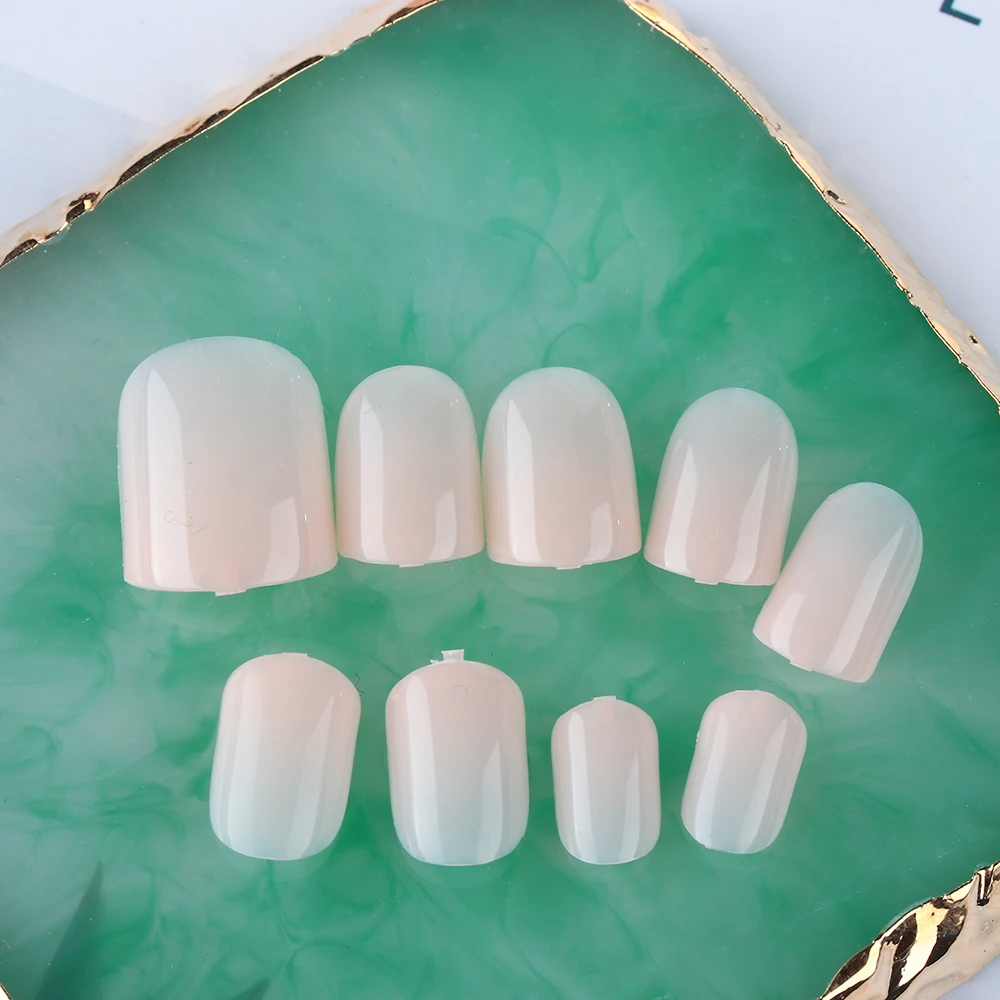 24 шт 18 цветов Пластиковые французские дизайны накладные ногти полное ...