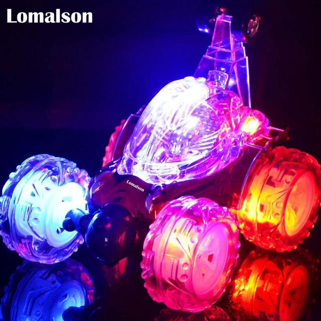 Rc car 360 degree rotation with music RC Stunt tumble car rechargeable