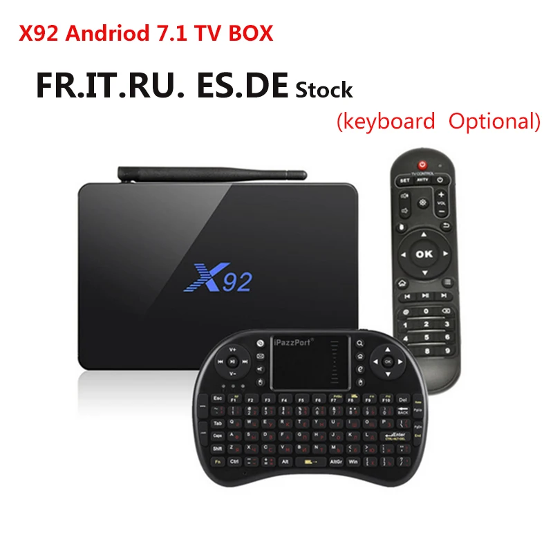 Android 6 0X92 Amlogic S912 2 ГБ/3 Гб оперативной памяти DDR3L 16/32 ГБ на носителе eMMC ТВ коробка 1000M