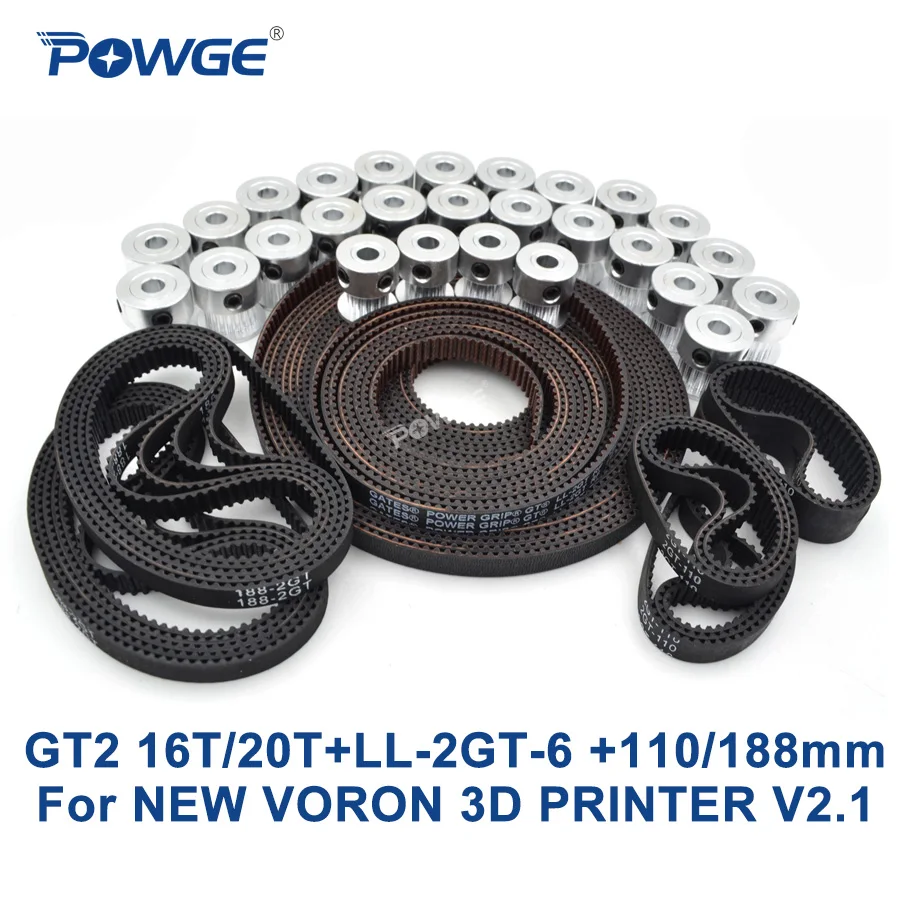 POWGE VORON 3D font b PRINTER b font V2 1 Set MOTION PARTS GATES GT2 LL
