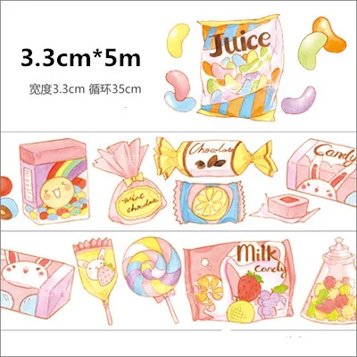 

Special Ink 5m long Sweet candy decoration washi tape DIY planner scrapbooking masking tape With release paper