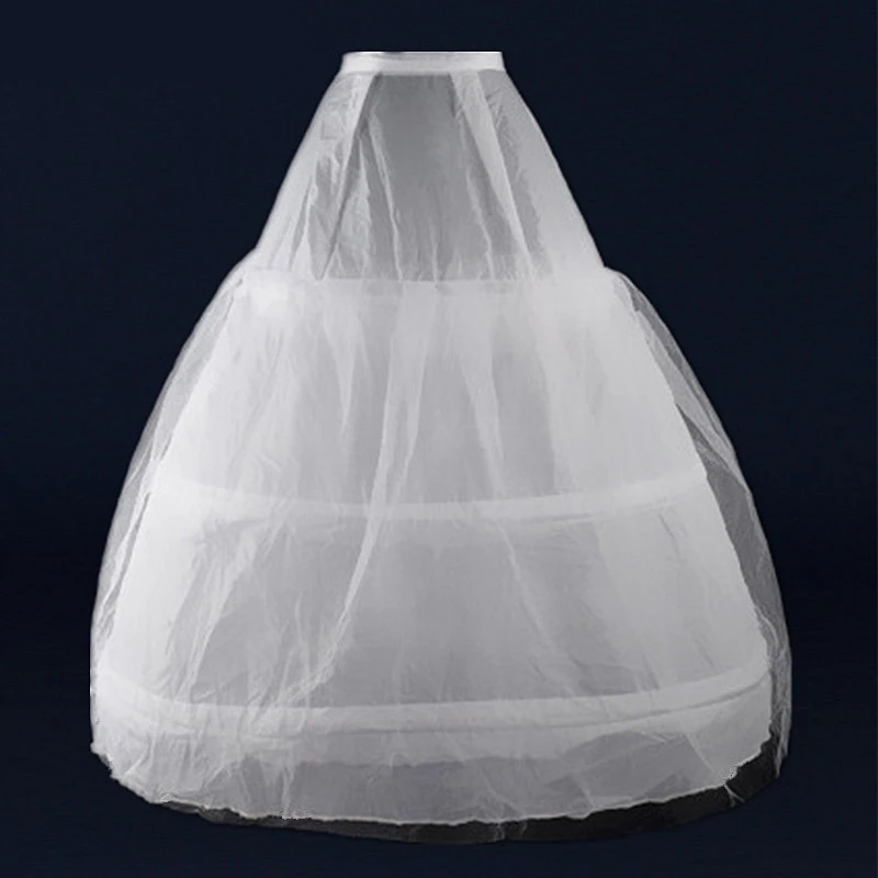Cheap-Wedding-formal-dress-pannier-yarn-3-wire-1-hard-network-Petticoat
