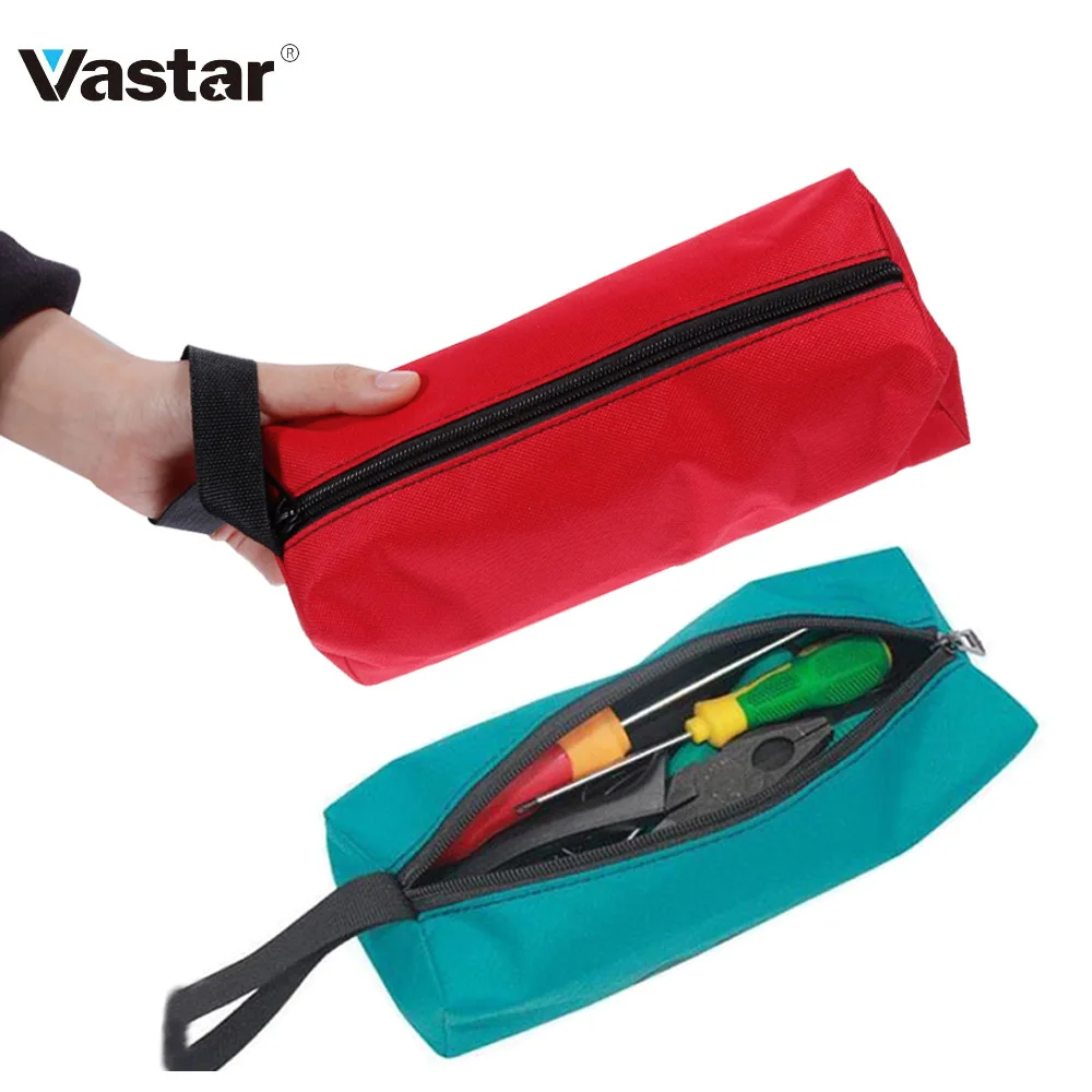 1Pcs Waterproof Pouch Storage Hand Tool Bag Screws Nails Drill Bit Metal Parts Fishing Oxford Canvas Bag