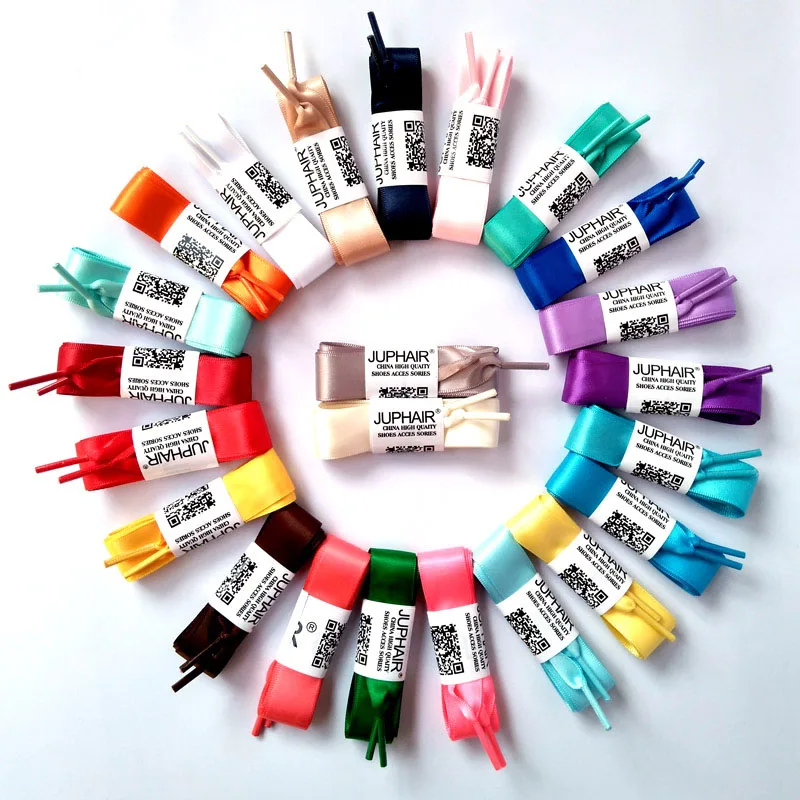 JUP 1 Pair 120cm Women's Girl's Wholesale Fashion Silk Ribbon Flat Shoelaces All Sneaker Sports Shoes Fantastic Shoelace Laces JUP 1 Pair 120cm Women's Girl's Wholesale Fashion Silk Ribbon Flat Shoelaces All Sneaker Sports Shoes Fantastic Shoelace Laces