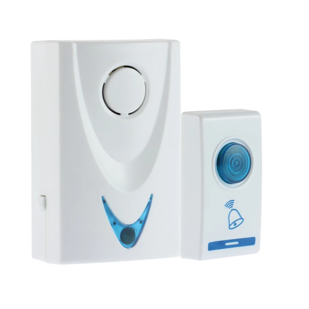 

Smart Doorbell Wireless Remote Control Door-Bell 32 Ringtones Waterproof Push Button LED Indicator Chime Ring Door Bell