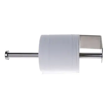 

European Style Adhesive Vertical Paper Towel Holder Stainless Steel Wall Mount Bathroom Kitchen Tissue Roll Storage Rack Large