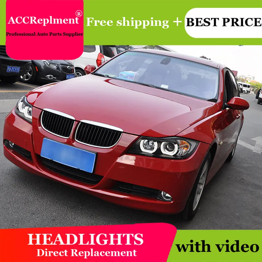 

Car Styling LED Head Lamp for BMW E90 headlights 2005-2015 E90 Led headlight led drl H7 hid Bi-Xenon Lens low beam