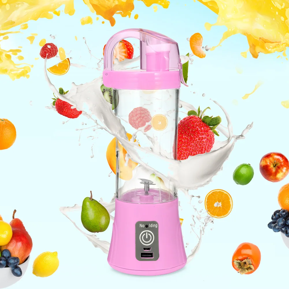 380ml Electric Fruit Citrus Orange Lemon Juicer Maker USB Rechargeable Portable Blender Mixer Water Bottle Juicing Cup Household | Бытовая