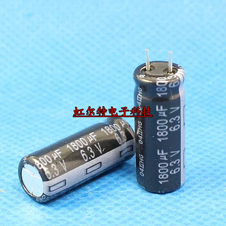 2019 10 шт. 1800 мкФ 6 3 V FL серии 8x20 мм Matsushita оригинальный низкий ESR 6.3 v1800uf конденсатор