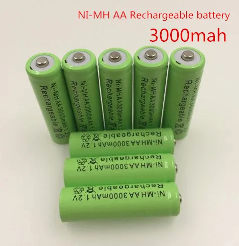 Dolidada новая AA батарея 3000 mAh аккумуляторная батарея Ni-MH 1,2 V AA батарея для часов, мышей, компьютеров, игрушек так далее