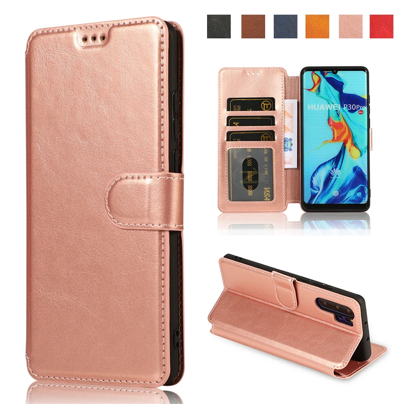 Роскошный кожаный чехол для Huawei P30 P20 Mate10 Mate20 Pro Lite Honor20 С Откидывающейся Крышкой и
