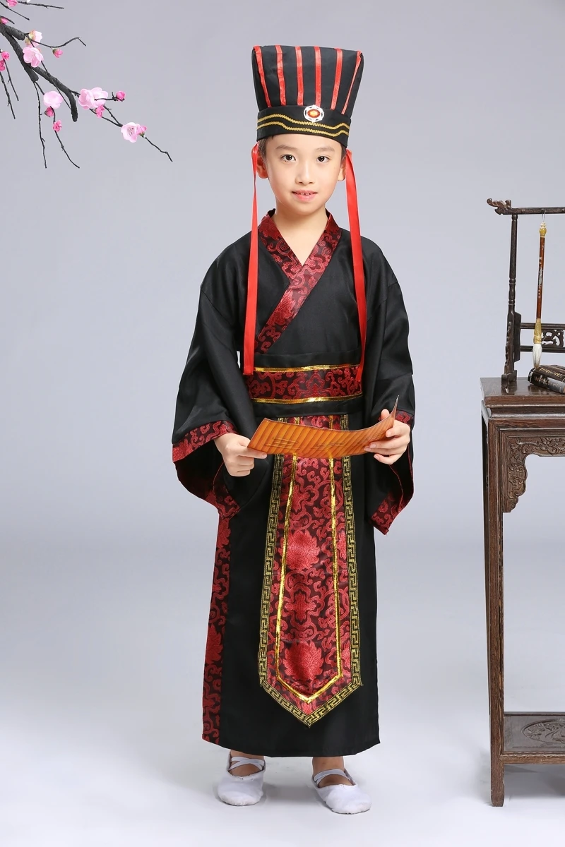 Традиционные китайские танцевальные костюмы для мальчиков, Детская опера Минг, древняя фея династии Хан Тан Цин ханьфу, платье для детей - Цвет: AB