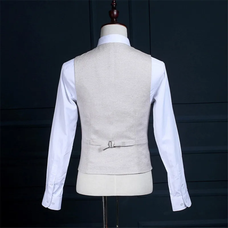 RUELK Men Wedding Suits 2019 Slim Fit Real Groomsmen Beige Shawl Lapel Groom Suit Mens Tuxedo Blazer Wedding/Prom Suits 3 Pieces