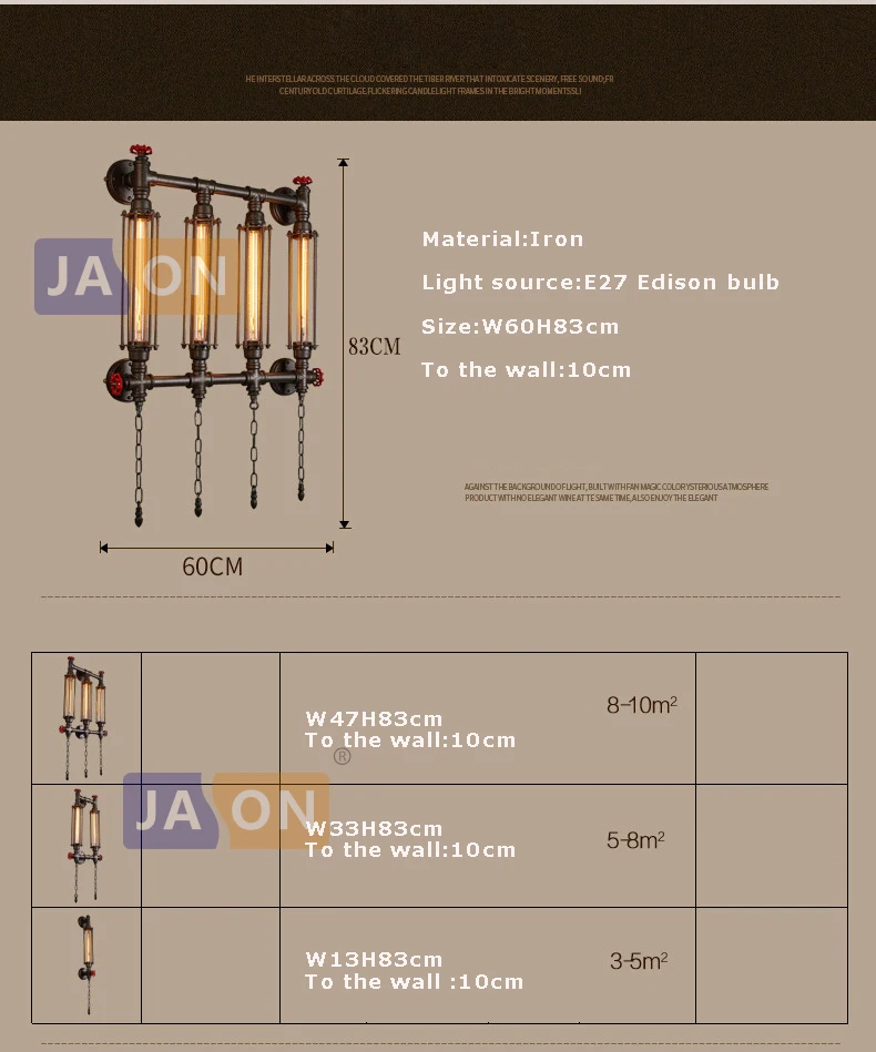 e27 Эдисон Лофт Промышленные Кованые трубы Светодиодные Лампы Светодиодные Светильники.бра.бра нa стену.Бра.Светильники Настенные светильники.Светильник Настенный Светильник.Для Магазина,Спальни