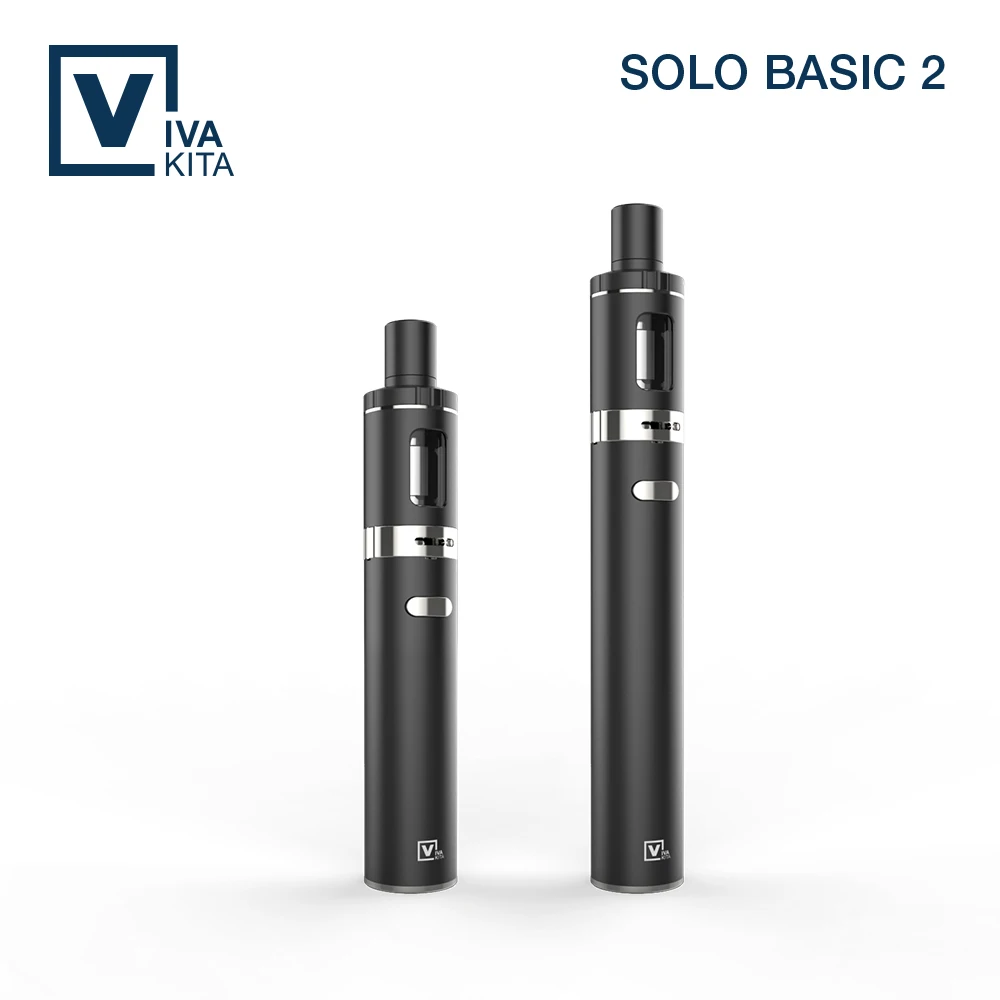 

Electronic Cigarette Vaptio Solo Basic 2 Kit 1100mAh/2100mAh battery Vape pen 2.0ml Capacity 25w kit Atomizer 0.5ohm kanthal