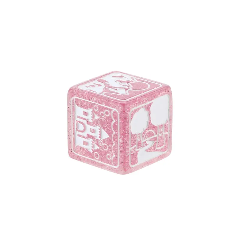 7Pcs Dice Party story cubes For dungeons and dragons Story Time Dice Polyhedral Multi Sided Acrylic Dice set #2P08 (9)