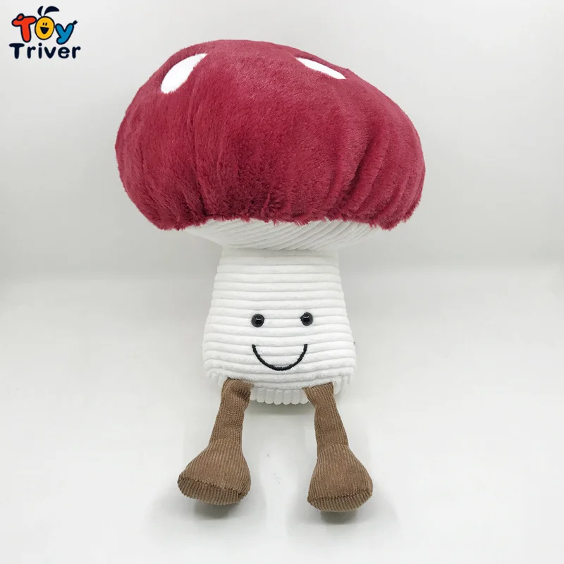 

Red Mushroom Vegetable Mushrooms Plush Toy Triver Stuffed Doll Baby Kids Children Birthday Gift Home Shop Decor Drop Shipping