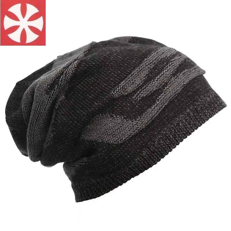

Male Winter Outdoor Keep Warm Fleece Lining Skiing Hat Women Knitting Beanie Hat
