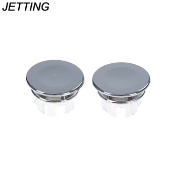 

2pcs Overflow ring Basin Sink Round Overflow Cover Ring Insert Replacement Tidy Chrome Trim Bathroom Accessories