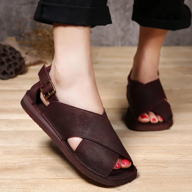 low heel square toe sandals