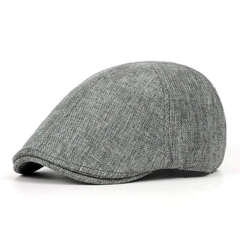 

Fashion Flat Cap For Men Women Linen Flatcap Summer Beret Hat British Warm Vintage French Caps And Hat Boina