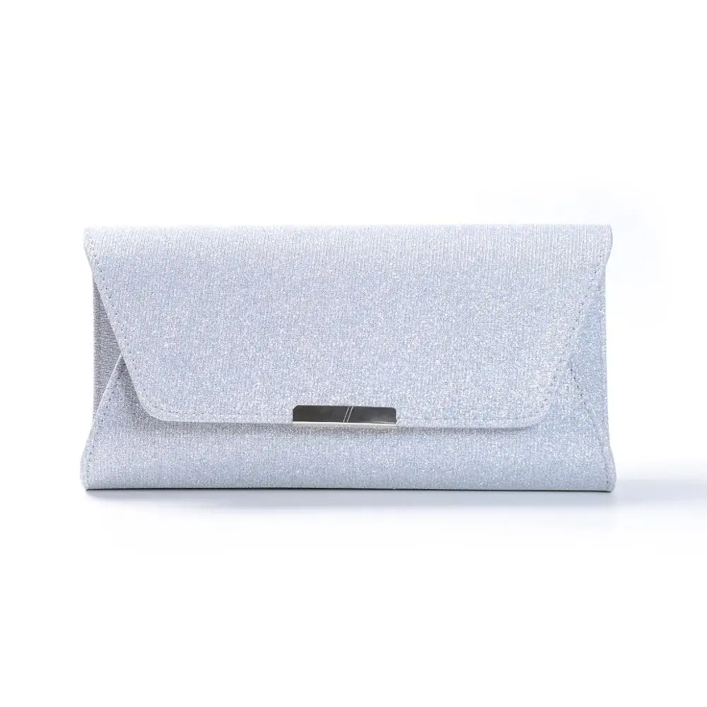 

Silver PU leather Evening Bag Wedding Party Clutch Bag Handbag
