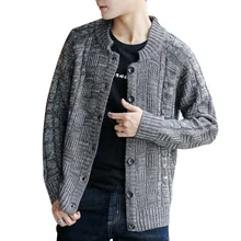 YJSFG HOUSE брендовый мужской свитер с v-образным вырезом, однотонный облегающий вязаный мужской свитер, кардиган, осень, модные повседневные мужские кардиганы