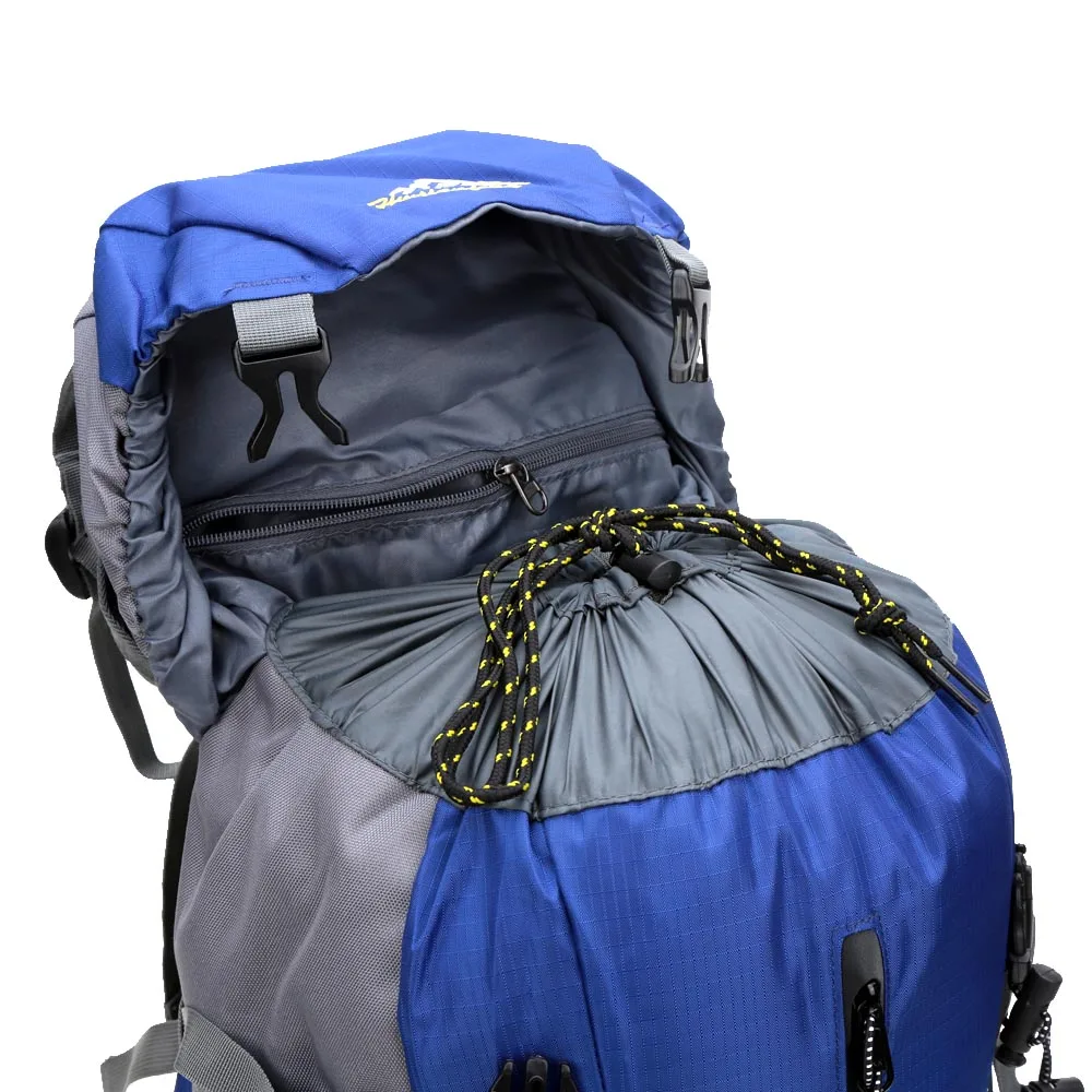 Lixada 50л походные сумки для скалолазания, ранец, спортивный рюкзак для кемпинга, нейлоновый рюкзак для скалолазания, Вместительная дорожная сумка с дождевиком