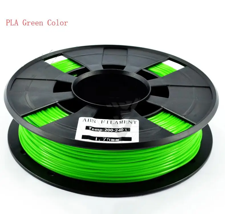 For TEVO Tornado For Ender 3 PLA/ABS Plastic 3D Printer filament 1KG 1.75MM 3D Supplies Filament 3D filamento For Anycubic - Цвет: PLA Green Color