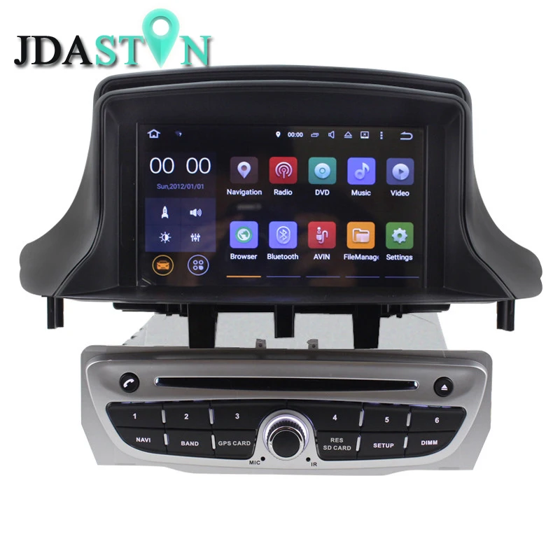 

JDASTON 1 Din 7 Inch Android 7.1 Car DVD Player For RENAULT Megane III Fluence Wifi GPS Radio multimedia Headunit Steering Wheel
