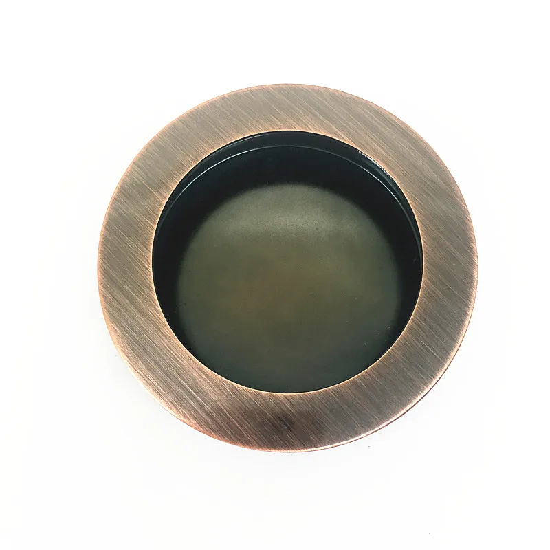 8pcs High Quality Round Recessed Sliding Cabinet Door Handlles 304