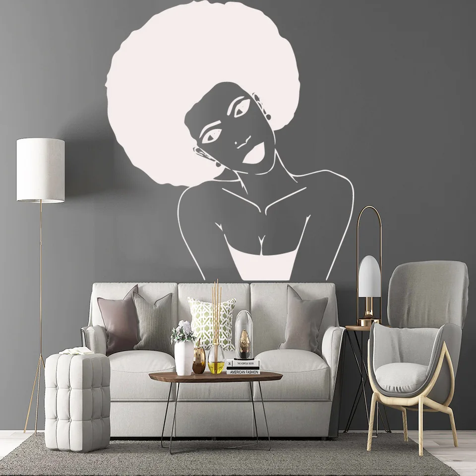 Lovely African Woman Wall Stickers Home Decor S Bedroom Wall Stickers Home Decor S Bedroom