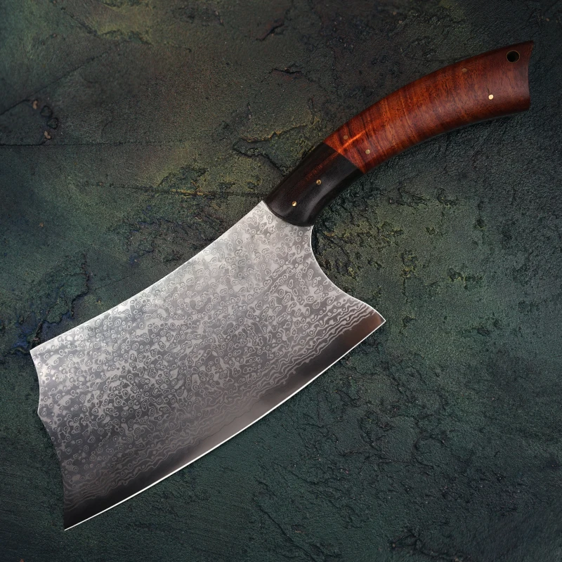 FZIZUO 7 5 &quotVG10 Дамасская сталь китайский нож шеф-повара Tang овощные мясные ножи