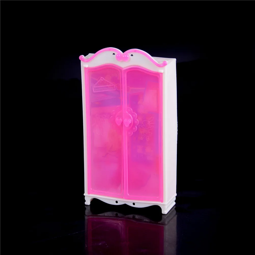 بيت الدمية خزانة لعبة الأميرة أثاث غرفة نوم خزانة خزانة دمى لعب الطفل الهدايا إكسسوارات دمي