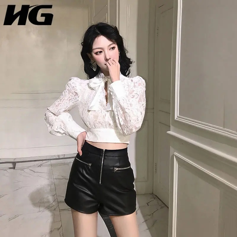 [HG] 2019 Spring New Europe Fashion Casual Shirt Female