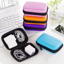 Portable Mini Box Storage Square Case Earbuds Headphone SD Card Hold Case Storage Carrying Hard Earphone Bag original kz earphone case fiber zipper headphones hard case storage carrying pouch bag sd card box portable earphone bag